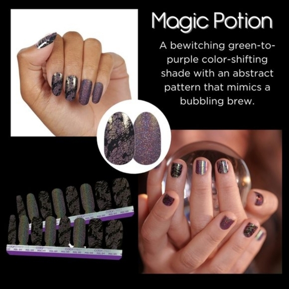 Color Street Nail Strips - Retired Magic Potion - Green To Purple Color Shifting - Picture 4 of 4